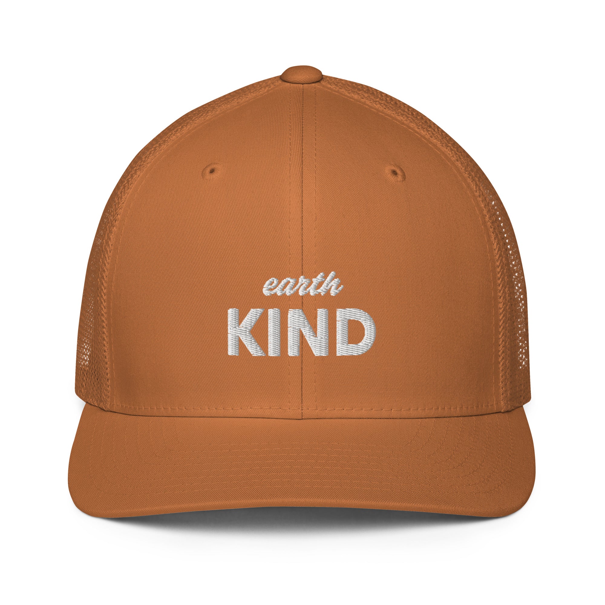Caramel Earth Kind - Closed-back Trucker Cap Trucker Hat by Carl & Lyn front