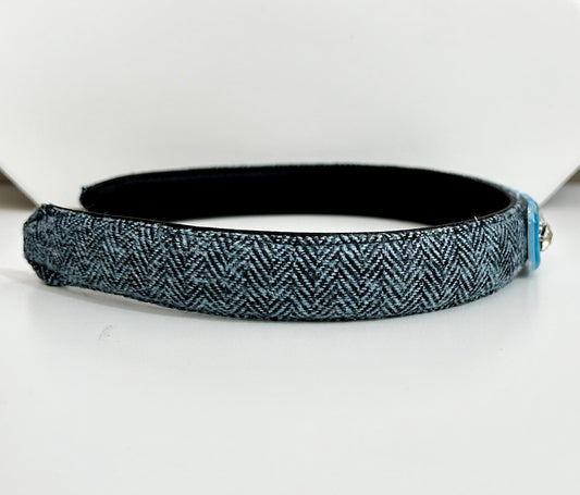 Lux Bluesy Relishia Headband Headband by Carl & Lyn left side fabric detail