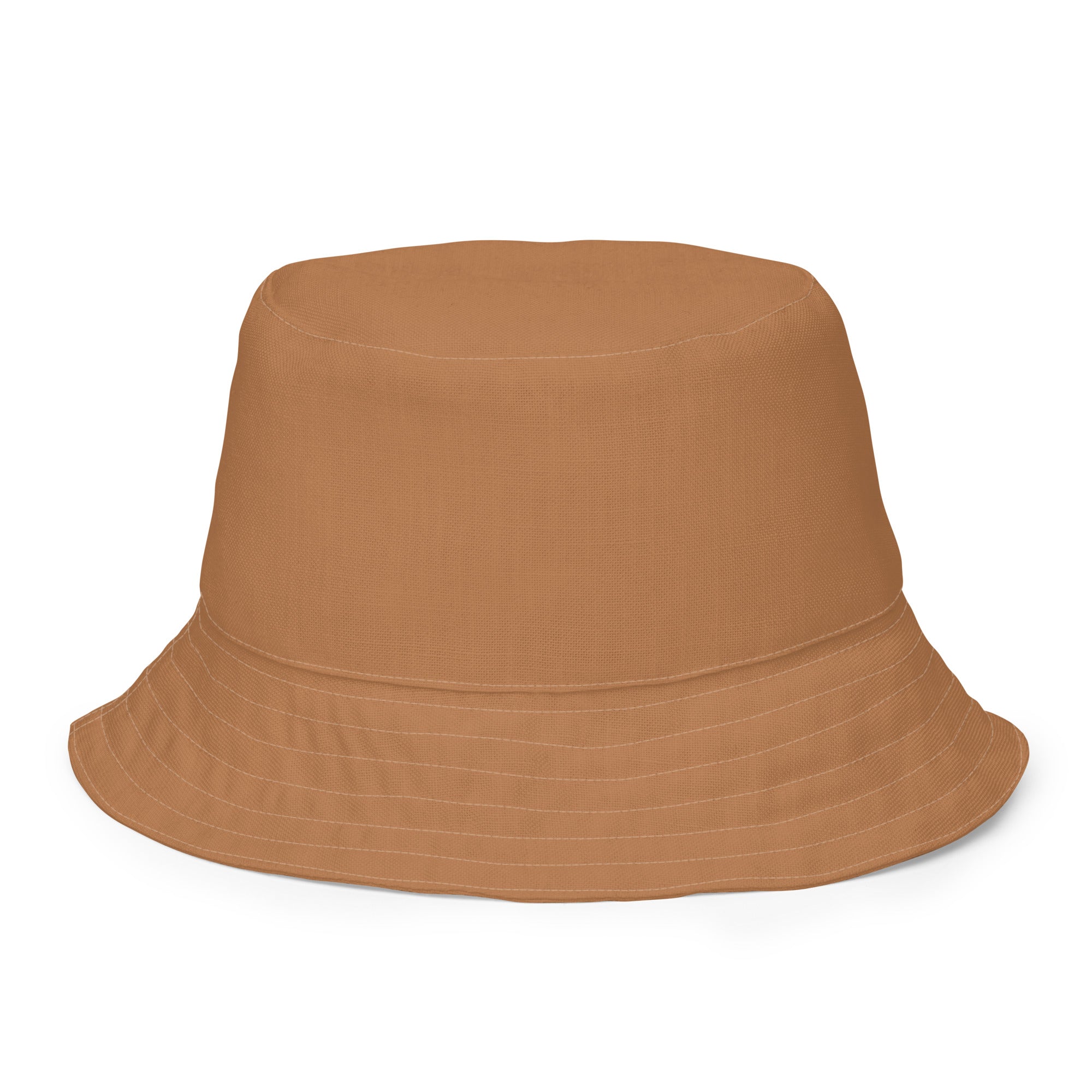 Blue fog camel reversible bucket hat Bucket Hat by Carl & Lyn back inside with camel color