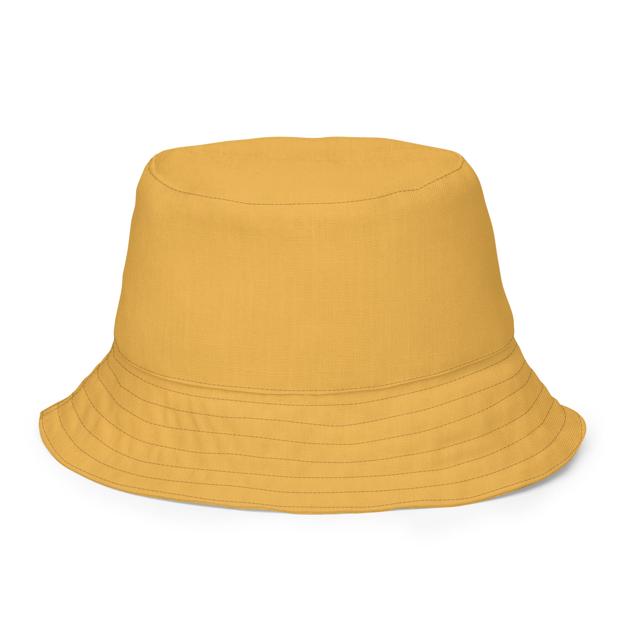 Backof reversible interior yellow mustard Bucket hat
