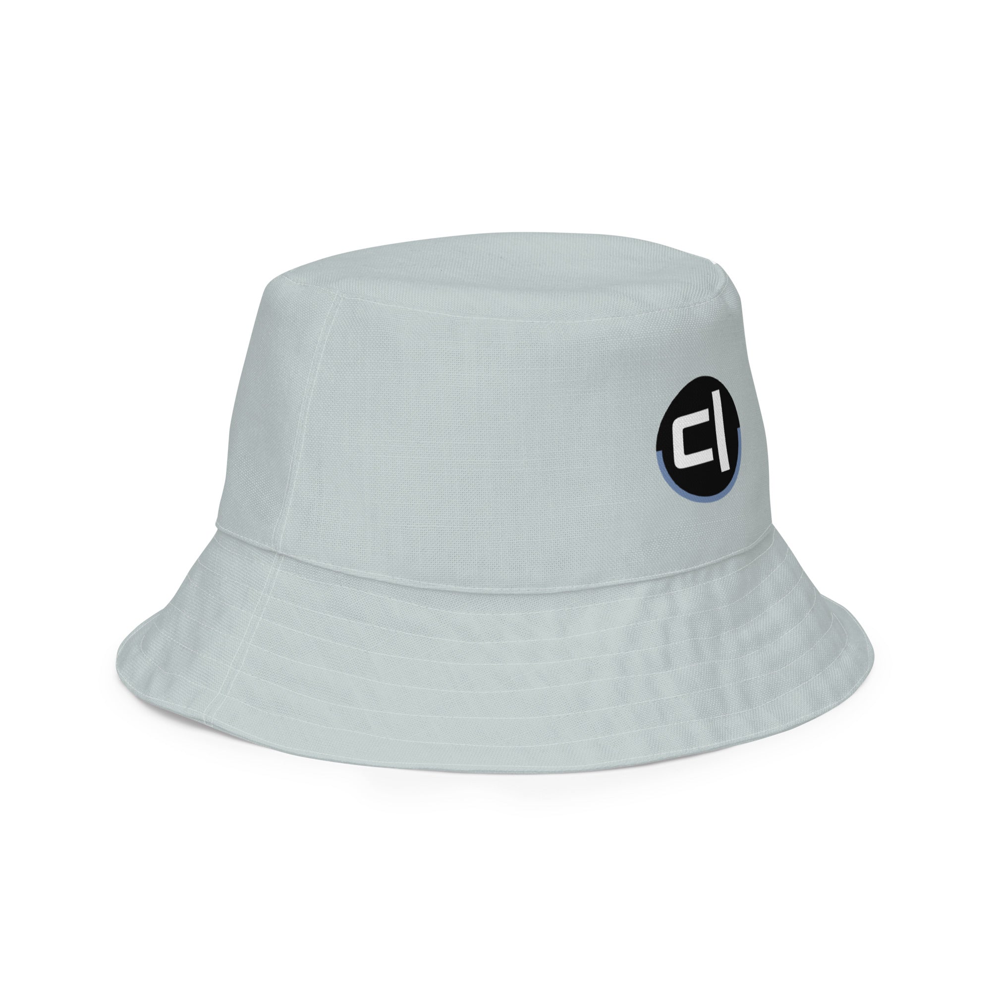 Blue fog camel reversible bucket hat Bucket Hat by Carl & Lyn right side of blue fog color
