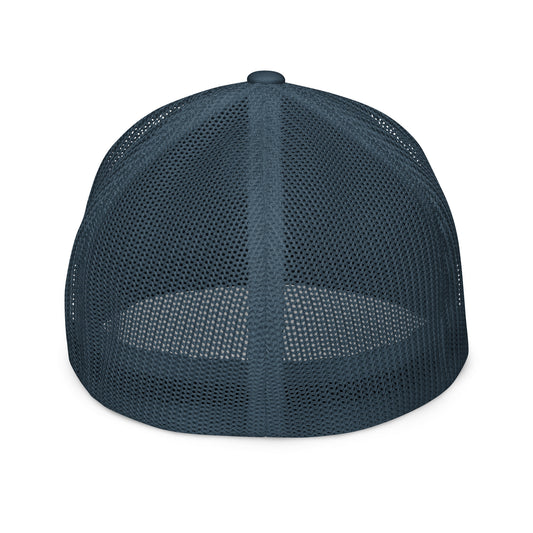 French Navy Earth Kind - Closed-back Trucker Cap Trucker Hat by Carl & Lyn back side