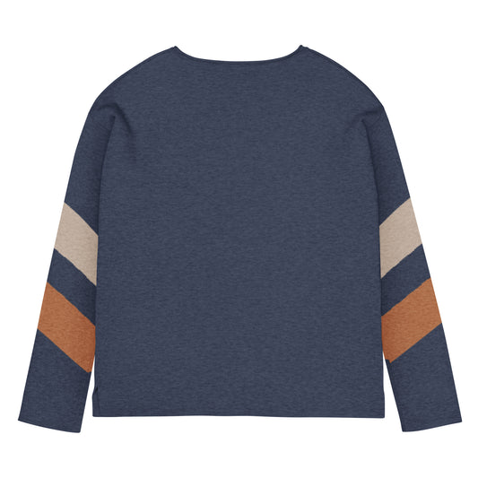 Naturally Me - Deep Navy Knitted Sweater Sweater by Carl & Lyn back