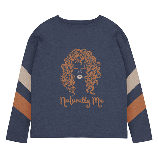 Naturally Me - Deep Navy Knitted Sweater Sweater by Carl & Lyn front