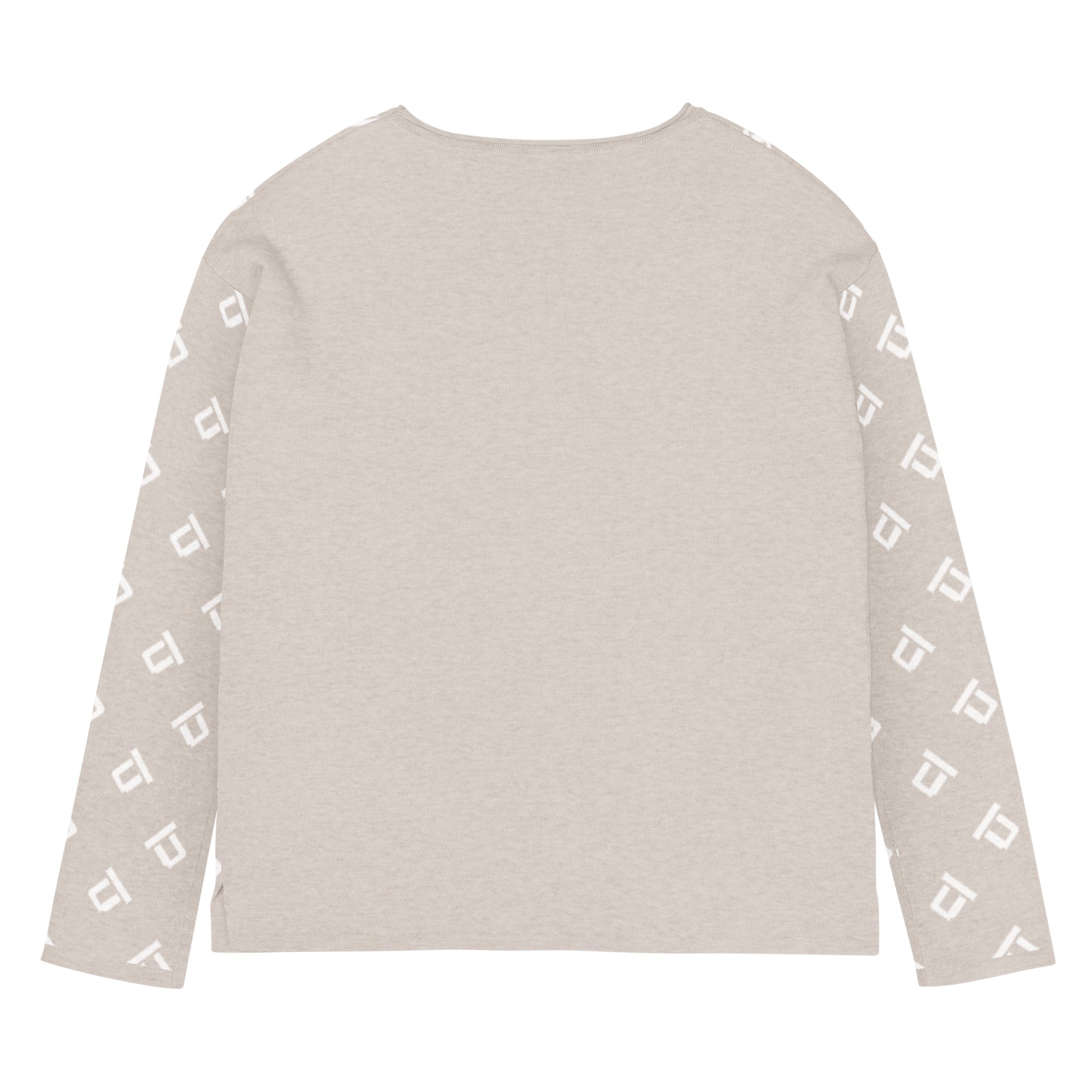 Grain C&L Branded Medium Logo 45 - Women’s Knitted Sweater Sweater by Carl & Lyn back geometric design